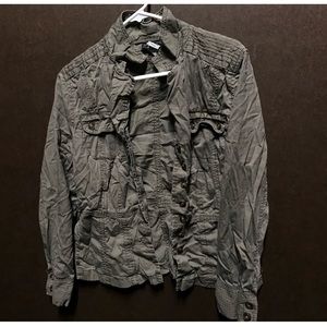 Army green light jacket